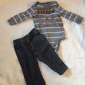 9-12mos baby boy outfit Disney and Cat and jack